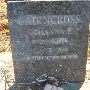 CAIRNCROSS Johanna E. 1898-1979