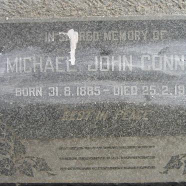 CONNOR Michael John 1885-1960