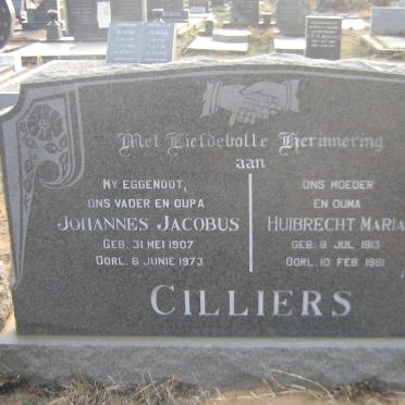 CILLIERS Johannes Jacobus 1907-1973 &amp; Huibrecht Maria 1913-1981