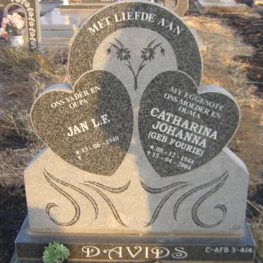 DAVIDS Jan L.F. 1940- &amp; Catharina Johanna FOURIE 1944-2004