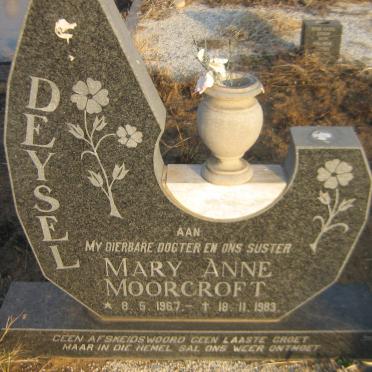 DEYSEL Mary Anne Moorcroft 1967-1983