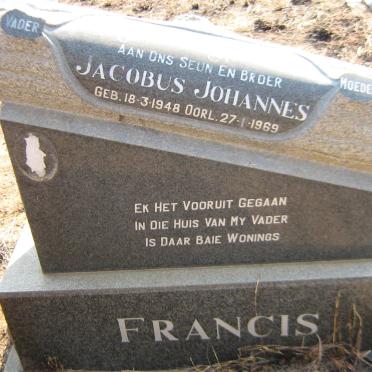 FRANCIS Jacobus Johannes 1948-1969