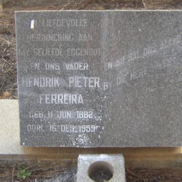 FERREIRA Hendrik Pieter 1882-1959