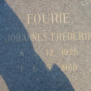 FOURIE Johannes Frederik 1925-1988