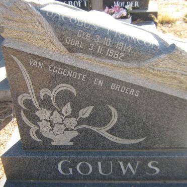 GOUWS Jacobus Francois 1914-1962