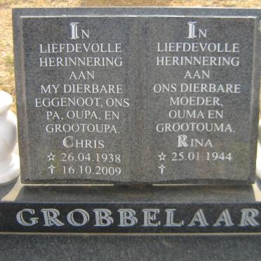 GROBBELAAR Chris 1938-2009 &amp; Rina 1944-