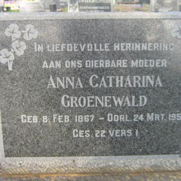 GROENEWALD Anna Catharina 1867-1956