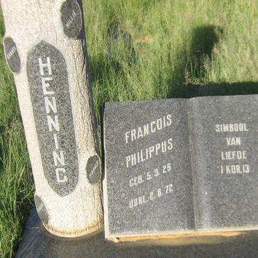 HENNING Francois Philippus 1925-1972