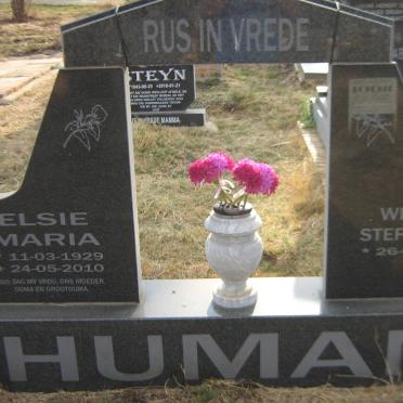 HUMAN Willem Stephanus 1925- &amp; Elsie Maria 1929-2010