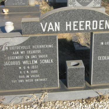 HEERDEN Jacobus Willem Schalk, van 1937-1980 &amp; Cecilia Helena Christina 1941-