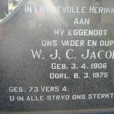JACOBS W. J. C. 1906-1975