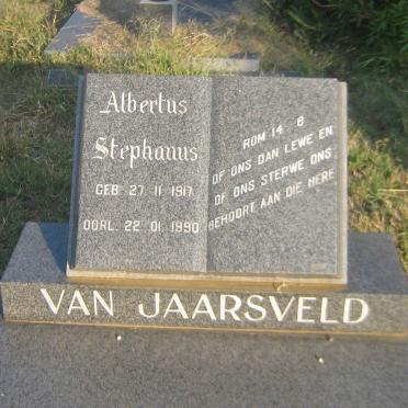 JAARSVELD Albertus Stephanus, van 1917-1990
