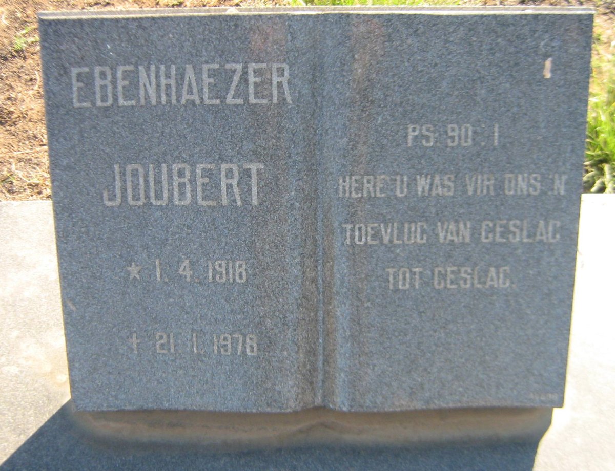 JOUBERT Ebenhaezer 1918-1978