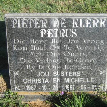 KLERK Pieter, de 1967-1997