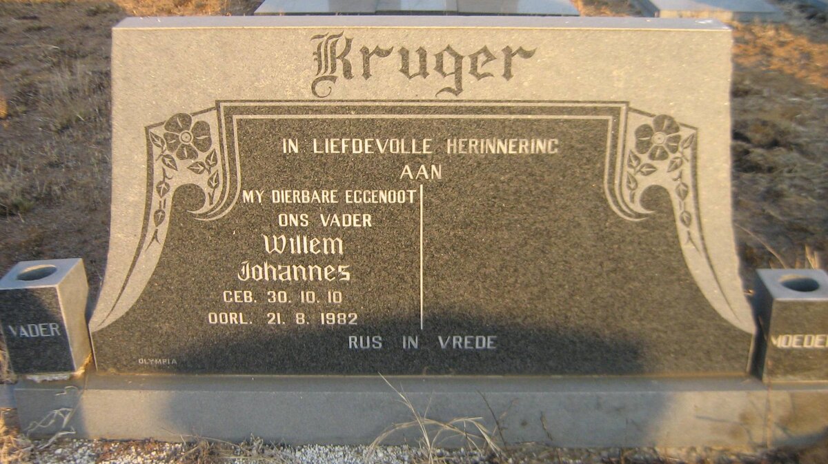 KRUGER Willem Johannes 1910-1982