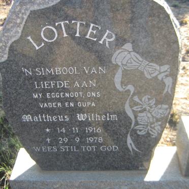 LOTTER Mattheus Wilhelm 1916-1978