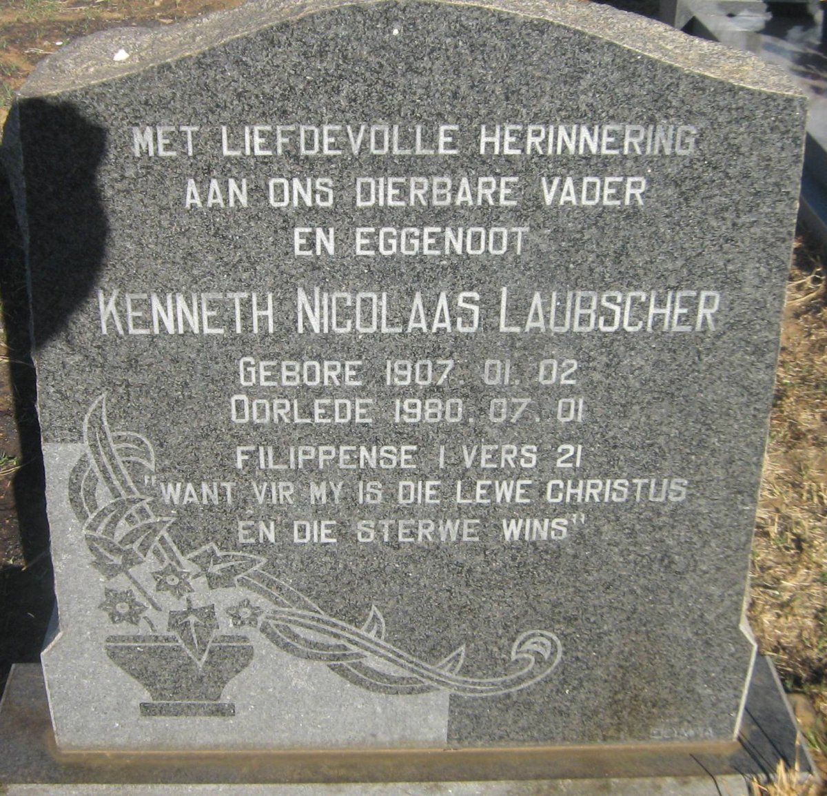 LAUBSCHER Kenneth Nicolaas 1907-1980