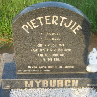MYBURGH Pietertjie 1999-1999