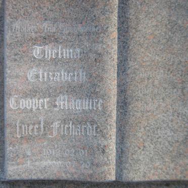 MAGUIRE Thelma Elizabeth Cooper nee FICHARDT 1912-2009