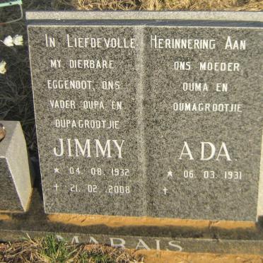 MARAIS Jimmy 1932-2008 &amp; Ada 1931-