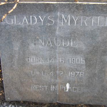 NAUDE Gladys Myrtle 1905-1978