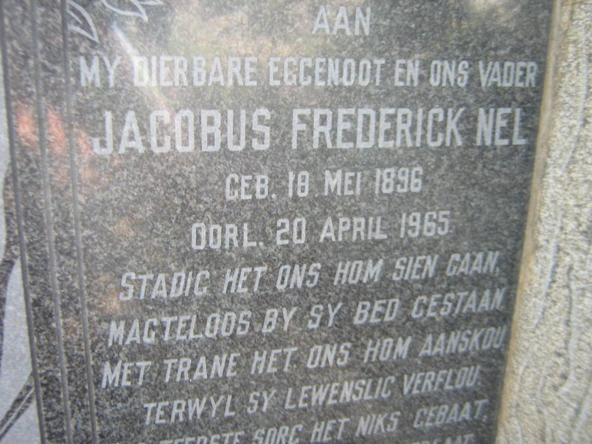 NEL Jacobus Frederick 1896-1965