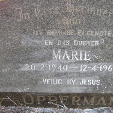 OPPERMAN Marie 1940-1962