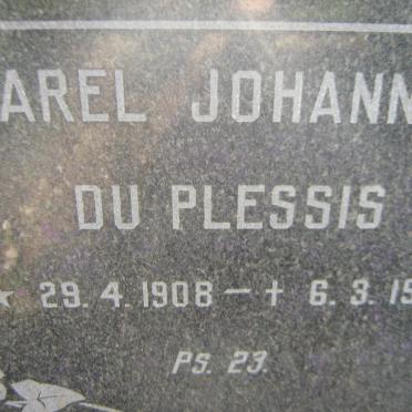 PLESSIS Sarel Johannes, du 1908-1965