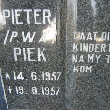 PIEK P.W.A. 1957-1957