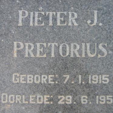 PRETORIUS Pieter J. 1915-1957