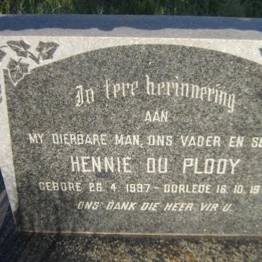 PLOOY Hennie, du 1937-1970