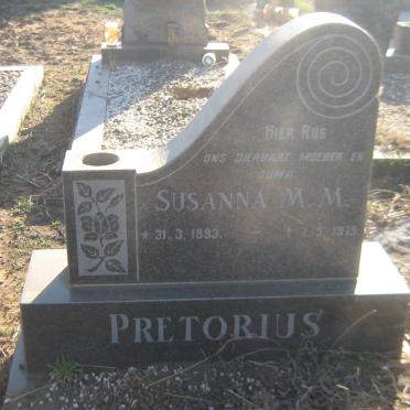 PRETORIUS Susanna M.M. 1893-1975