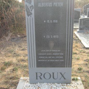 ROUX  Albertus Pieter 1916-1973