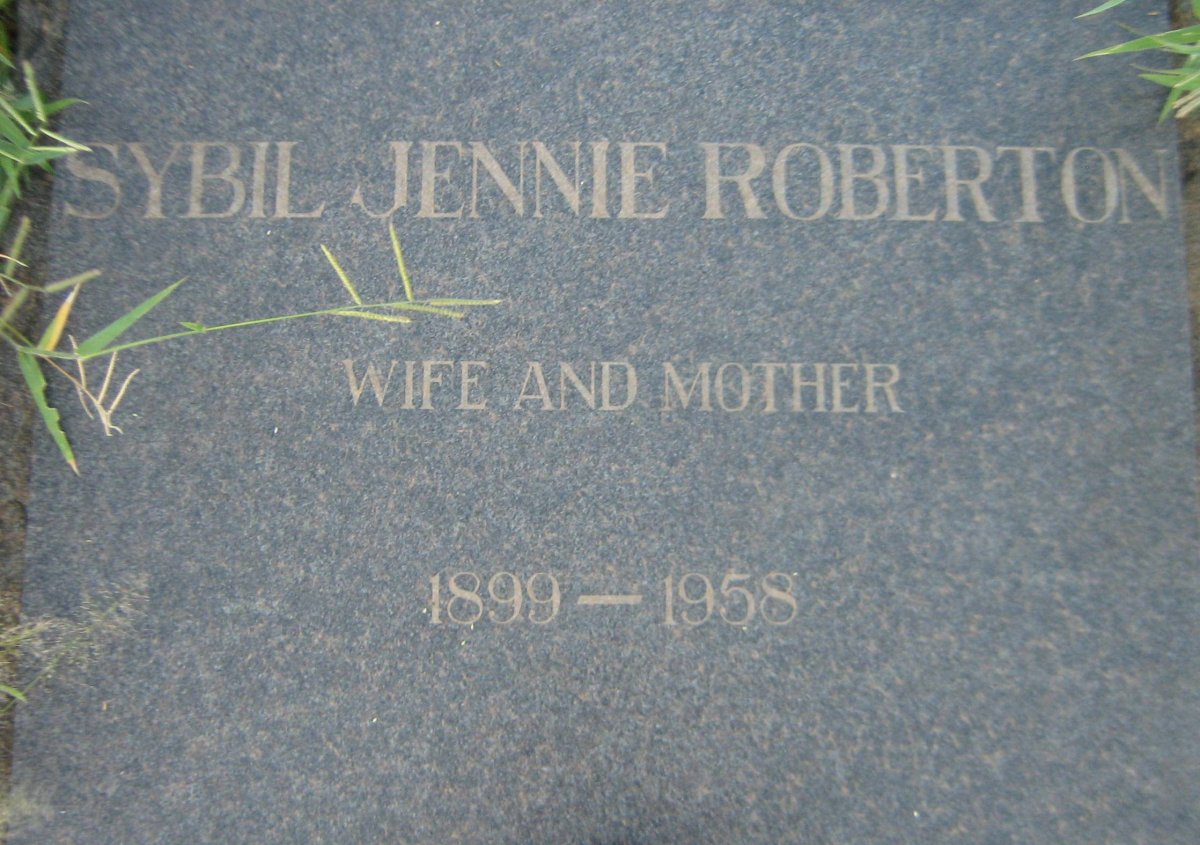 ROBERTSON Sybil Jennie 1899-1958