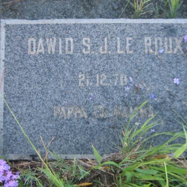 ROUX Dawid S.J., le -1970