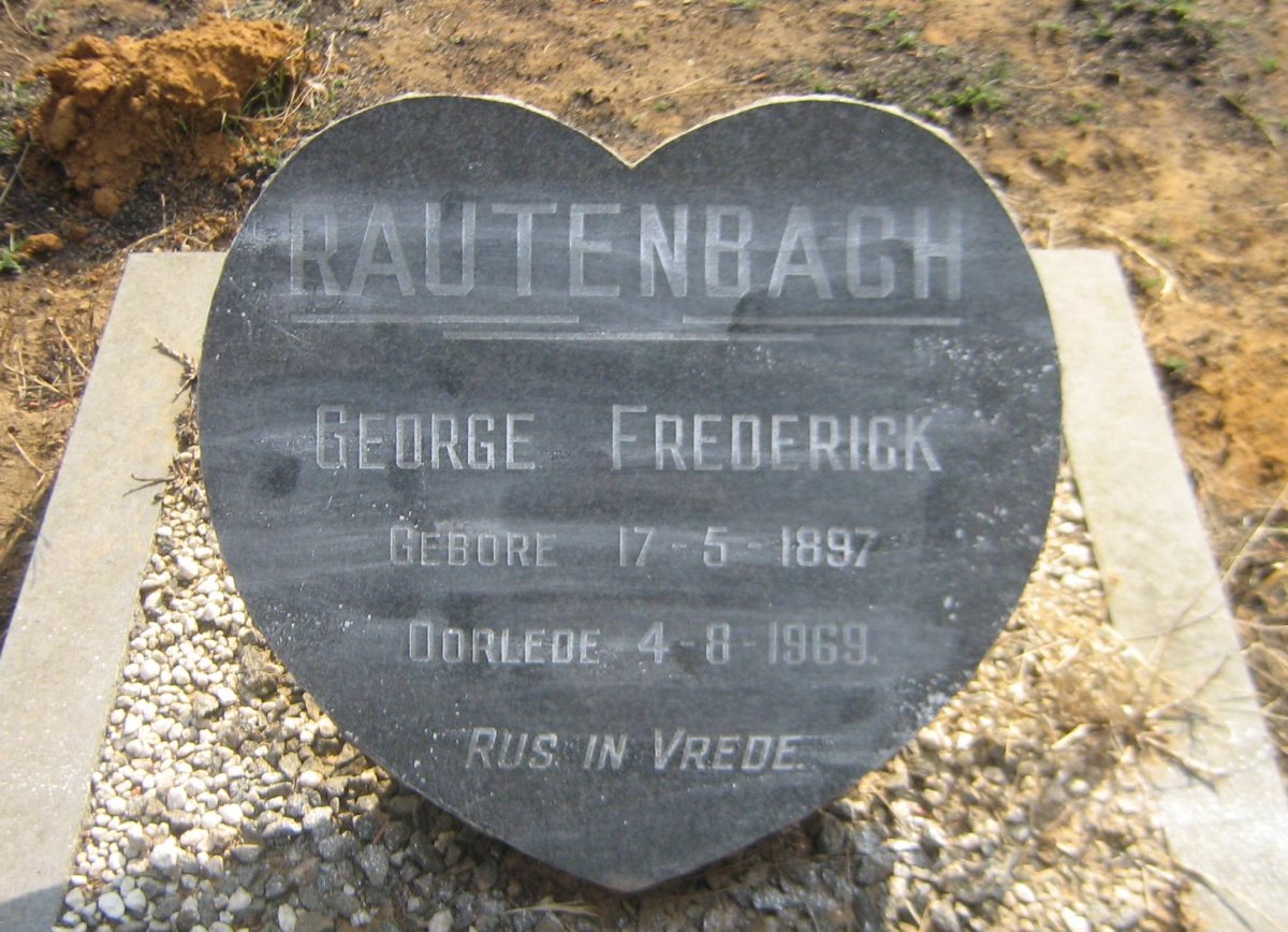 RAUTENBACH George Frederick 1897-1969
