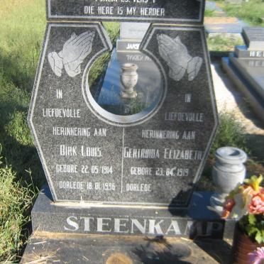 STEENKAMP Dirk Louis 1914-1996 &amp; Gertruida Elizabeth 1919-