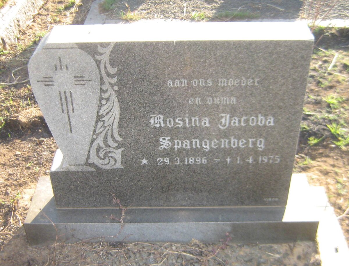SPANGENBERG Rosina Jacoba 1896-1975