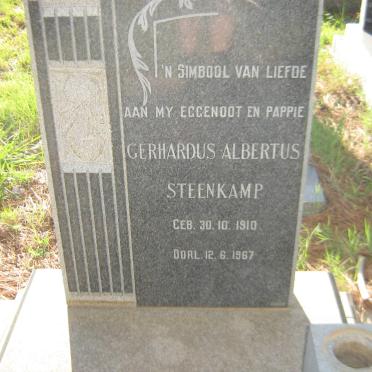STEENKAMP Gerhardus Albertus 1910-1967