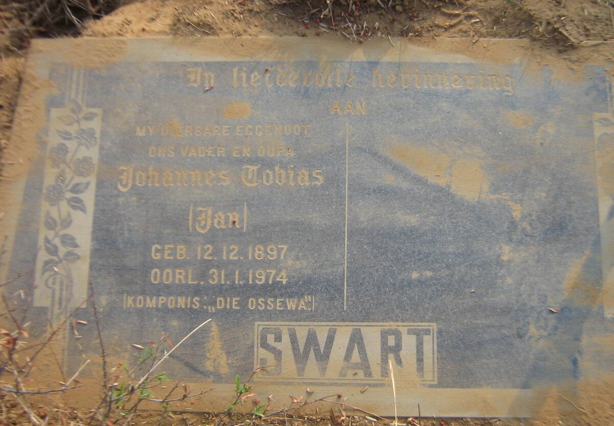 SWART Johannes Tobias 1897-1974