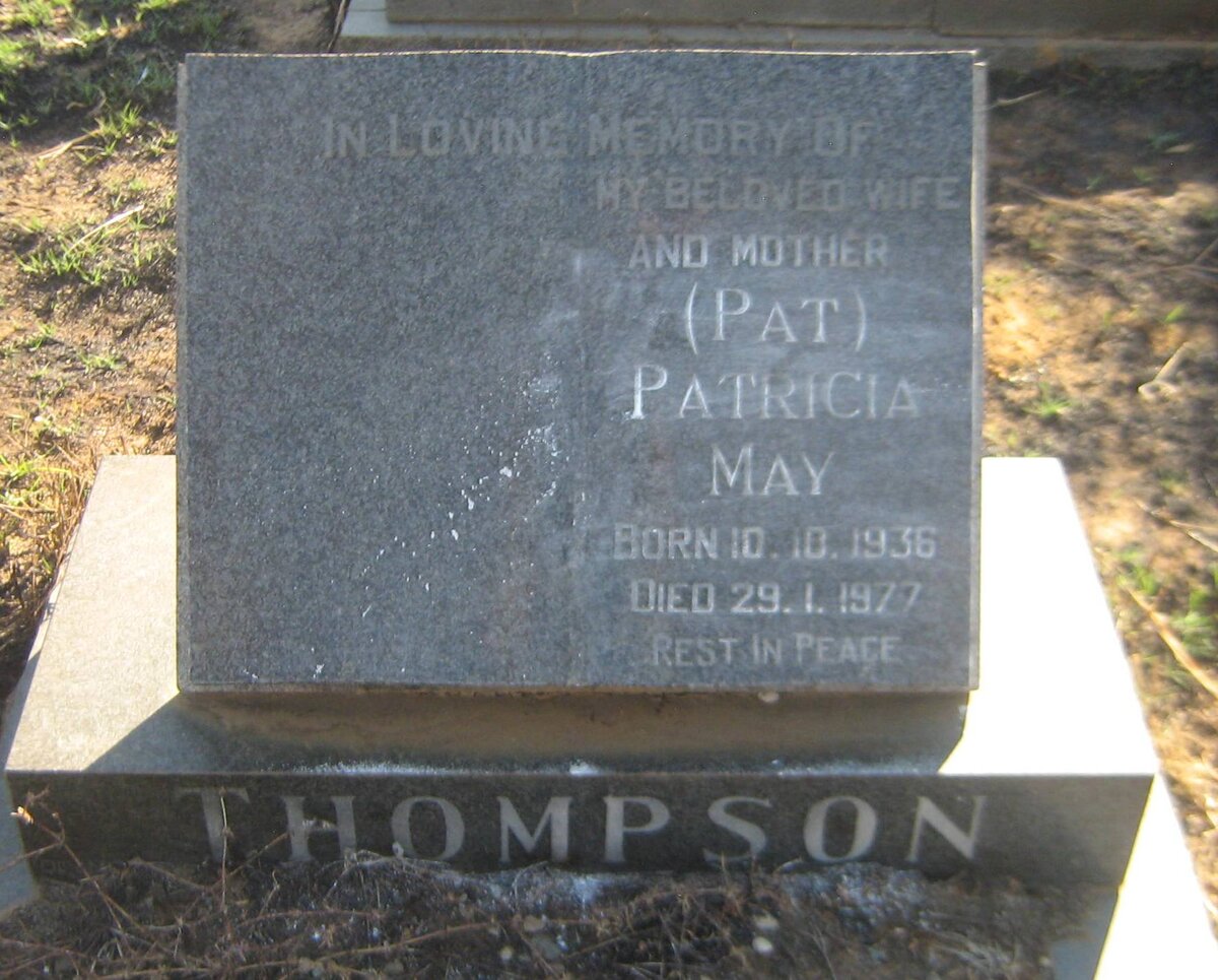 THOMPSON Patricia May 1936-1977