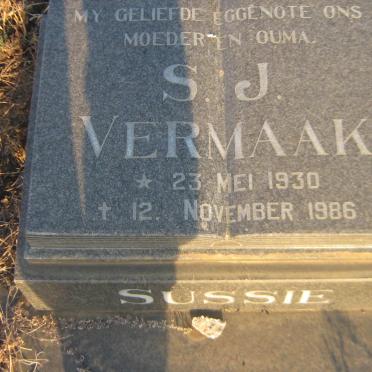 VERMAAK S.J. 1930-1986