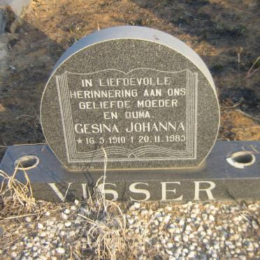 VISSER Gesina Johanna 1910-1985