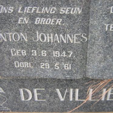 VILLIERS Anton Johannes, de 1947-1961