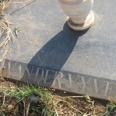 VYVER Tobias L.C., van der 1923-1988