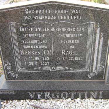 VERGOTTINI J.J. 1953-2007 &amp; Ragel 1957-