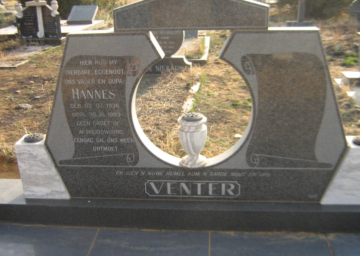 VENTER Hannes 1936-1989