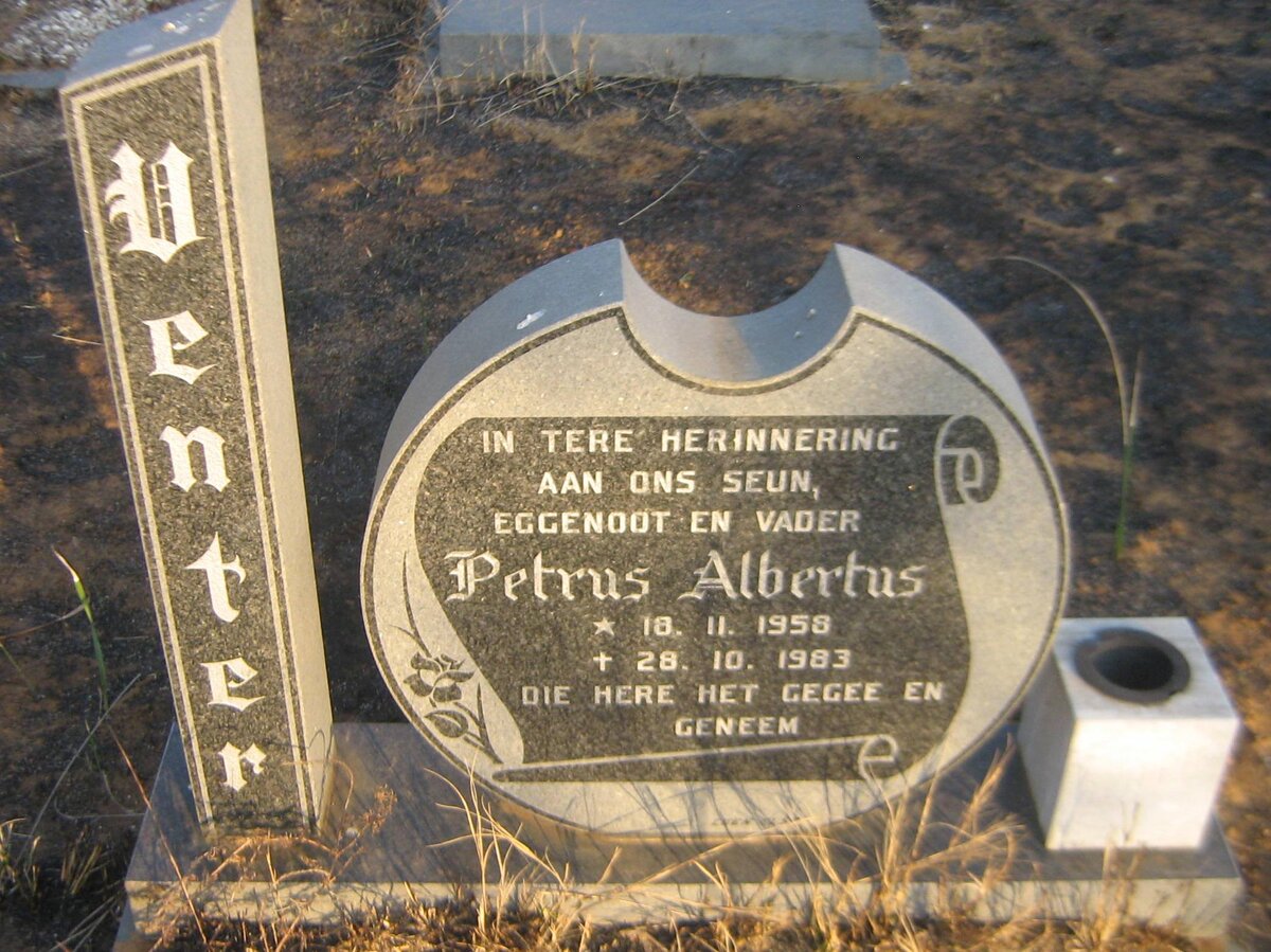 VENTER Petrus Albertus 1958-1983