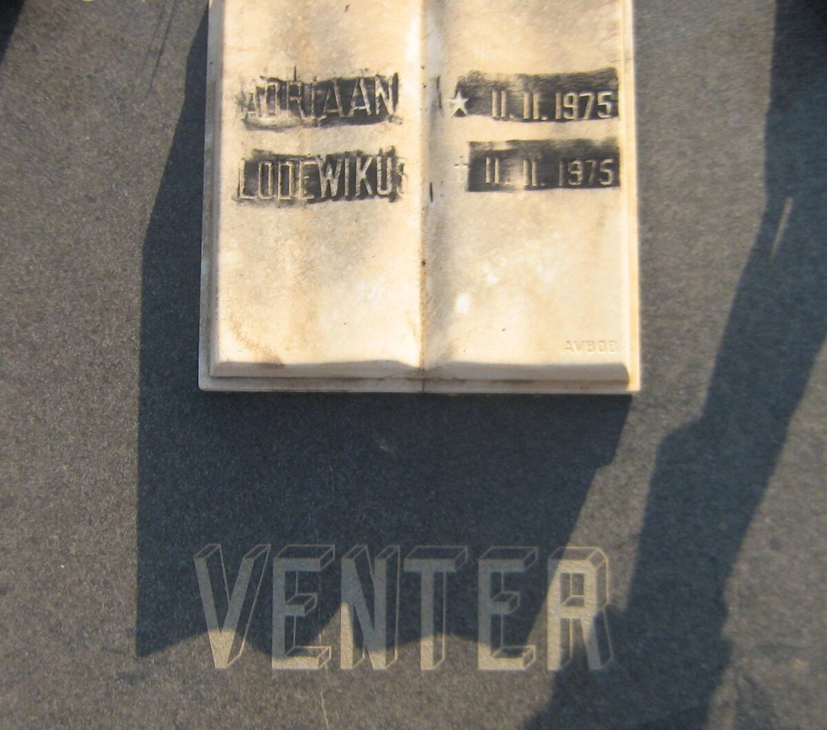 VENTER Adriaan Lodewikus 1975-1975