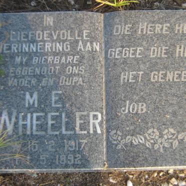 WHEELER M.E. 1917-1992